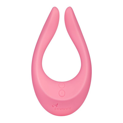 Вібратор для пар Satisfyer Endless Joy Pink, 3 незалежних мотора, багатофункціональний Вібратор для пар Satisfyer Endless Joy Pink, 3 незалежних мотора, багатофункціональний