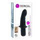 Вібратор Dorcel Mini Lover Black з обмежувачем, для точки G і масажу простати-1