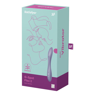 Універсальний вібратор Satisfyer G-Spot Flex 2, гнучкий стовбур із фіксацією положення
