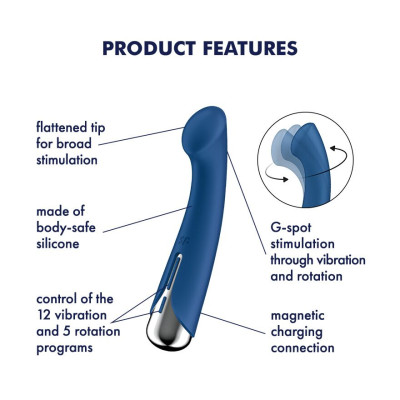 Вібратор Satisfyer Spinning G-Spot 1 Blue