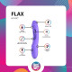 Вібратор Good Vibes Only - Flax Vibrating Dildo with G-Spot Stimulator-10