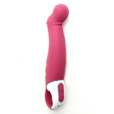 Потужний вібратор Satisfyer Vibes Petting Hippo з гнучким стовбуром, виготовлений з литого силікону.
