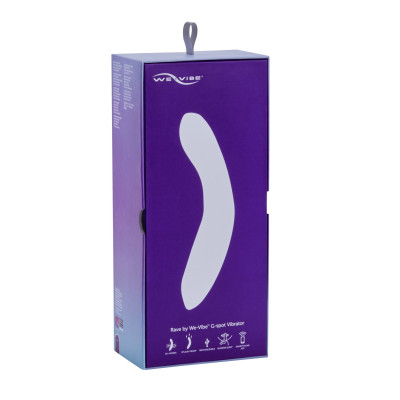 Вібратор смарт We-Vibe Rave G-Spot, з передачею керування, стовбур повністю жорсткий