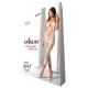 Сітчастий бодістокінг з відкритим животом Passion BS081 white-4
