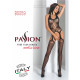 Бодістокінг Passion BS059 black, комбінезон, імітація панчох-6