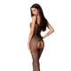 Бодістокінг Passion BS071 black, комбінезон на бретелях-1