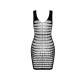 Бодістокінг-сукня з відкритими грудями Passion BS092 black-3