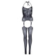 Leg Avenue Jacquard net bodystocking OS Black-5
