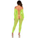 Бодістокінг Leg Avenue Crotchless Footless Lingerie Bodystocking One Size Neon Green-1