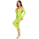 Бодістокінг Leg Avenue Crotchless Footless Lingerie Bodystocking One Size Neon Green-3
