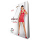Бодістокінг-сукня з відкритими грудями Passion BS092 red-3
