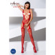 Відвертий бодістокінг з глибоким декольте Passion BS075 red-1