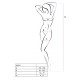 Бодістокінг Passion BS022 white, комбінезон-3