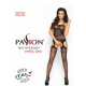 Бодістокінг Passion BS008 black, комбінезон, імітація панчіх і пояса-4