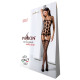 Бодістокінг Passion BS067 black, комбінезон, імітація панчох і топа на бретелях-6