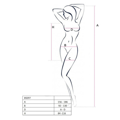 Бодістокінг Passion BS097 white