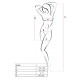 Бодістокінг-сукня з відкритими грудями Passion BS092 white-2