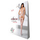 Відвертий бодістокінг з глибоким декольте Passion BS075 white-4