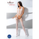 Бодістокінг Passion BS059 white, комбінезон, імітація панчох-1