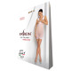 Бодістокінг-сукня з відкритими грудями Passion BS092 white-3