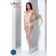 Бодистокинг Passion BS066 white, комбинезон, имитация чулок и пояса-1