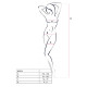 Ажурний бодістокінг з панчохами Passion BS082 white-3