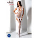 Ажурний бодістокінг з панчохами Passion BS082 white-1