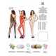 Бодістокінг Passion BS036 red, комбінезон, лямочка через одне плече-4