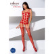 Бодістокінг Passion BS067 red, комбінезон, імітація панчох і топа на бретелях-1