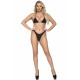 Leg Avenue Long Sleeved Bodystocking Nude O/S-2