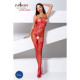 Ажурний бодістокінг з інтимними вирізами Passion BS076 red-1