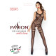Бодістокінг Passion BS045 black, комбінезон, імітація панчох і боді-4