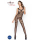 Бодістокінг Passion BS045 black, комбінезон, імітація панчох і боді-1