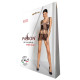 Бодістокінг — мінісукня з метеликами Passion BS090 black-7