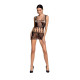 Бодістокінг — мінісукня з метеликами Passion BS090 black-2