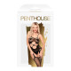 Бодістокінг з вирізом на животику Penthouse - Hot Nightfall Black XL-2