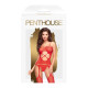 Бодістокінг з вирізом на животику Penthouse - Hot Nightfall Red S/L-2