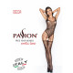 Бодістокінг Passion BS034 black, комбінезон, імітація боді і панчох-4