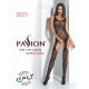 Бодістокінг Passion BS061 black, комбінезон, імітація панчох-6