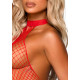 Бодістокінг Leg Avenue Racer neck bodystocking Red-2