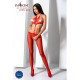 Відкритий бодістокінг Passion BS080 red-1