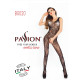 Бодістокінг Passion BS020 black, комбінезон, фантазійний візерунок-4