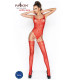Бодістокінг Passion BS034 red, комбінезон, імітація боді і панчох-1