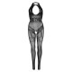 Leg Avenue Rhinestone Lace and Net Bodystocking OS Black-5