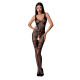 Бодістокінг Passion BS069 black, комбінезон, імітація панчох і боді-2