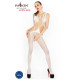 Бодістокінг Passion BS030 white, комбінезон, імітація топа і легінсів-1