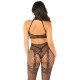 Бодістокінг Leg Avenue Crotchless Bodystocking with Heart One Size, Black-3