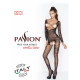 Бодістокінг Passion BS031 black, комбінезон з відкритими грудьми-4