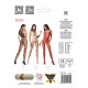 Бодістокінг Passion BS058 red, комбінезон, дуже повітряний-4