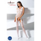 Бодістокінг Passion BS061 white, комбінезон, імітація панчох-1